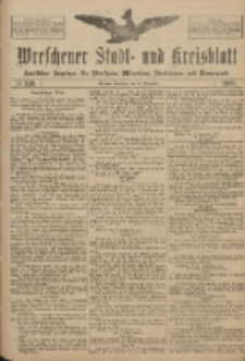 Wreschener Stadt und Kreisblatt: amtlicher Anzeiger f&uuml;r Wreschen, Miloslaw, Strzalkowo und Umgegend 1917.09.18 Nr119