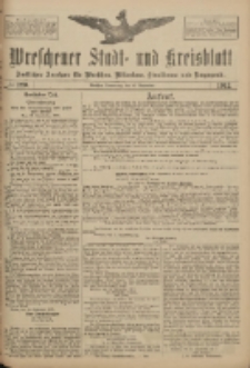 Wreschener Stadt und Kreisblatt: amtlicher Anzeiger f&uuml;r Wreschen, Miloslaw, Strzalkowo und Umgegend 1917.09.20 Nr120