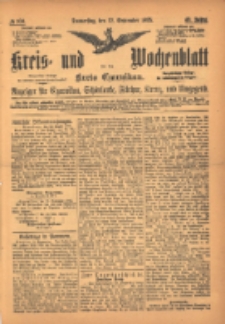 Kreis- und Wochenblatt für den Kreis Czarnikau: Anzeiger für Czarnikau, Schönlanke, Filehne, Kreuz, und Umgegend. 1895.09.12 Jg.43 Nr106
