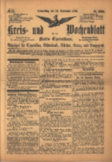 Kreis- und Wochenblatt für den Kreis Czarnikau: Anzeiger für Czarnikau, Schönlanke, Filehne, Kreuz, und Umgegend. 1895.09.26 Jg.43 Nr112