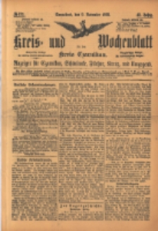 Kreis- und Wochenblatt für den Kreis Czarnikau: Anzeiger für Czarnikau, Schönlanke, Filehne, Kreuz, und Umgegend. 1895.11.09 Jg.43 Nr131