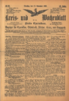 Kreis- und Wochenblatt für den Kreis Czarnikau: Anzeiger für Czarnikau, Schönlanke, Filehne, Kreuz, und Umgegend. 1895.11.12 Jg.43 Nr132