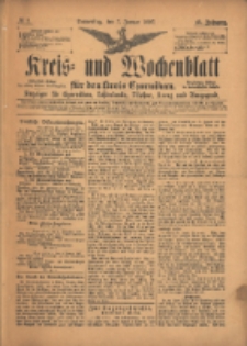 Kreis- und Wochenblatt für den Kreis Czarnikau: Anzeiger für Czarnikau, Schönlanke, Filehne, Kreuz, und Umgegend. 1897.01.07 Jg.45 Nr2