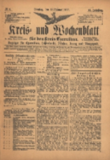 Kreis- und Wochenblatt für den Kreis Czarnikau: Anzeiger für Czarnikau, Schönlanke, Filehne, Kreuz, und Umgegend. 1897.01.12 Jg.45 Nr4