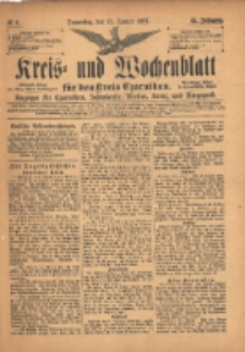 Kreis- und Wochenblatt für den Kreis Czarnikau: Anzeiger für Czarnikau, Schönlanke, Filehne, Kreuz, und Umgegend. 1897.01.21 Jg.45 Nr8