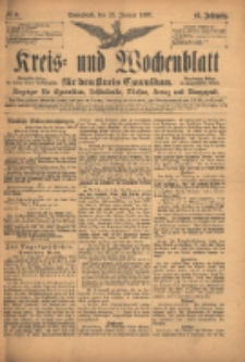 Kreis- und Wochenblatt für den Kreis Czarnikau: Anzeiger für Czarnikau, Schönlanke, Filehne, Kreuz, und Umgegend. 1897.01.23 Jg.45 Nr9