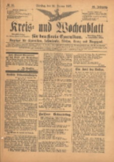 Kreis- und Wochenblatt für den Kreis Czarnikau: Anzeiger für Czarnikau, Schönlanke, Filehne, Kreuz, und Umgegend. 1897.01.26 Jg.45 Nr10