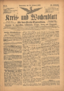 Kreis- und Wochenblatt für den Kreis Czarnikau: Anzeiger für Czarnikau, Schönlanke, Filehne, Kreuz, und Umgegend. 1897.02.20 Jg.45 Nr21