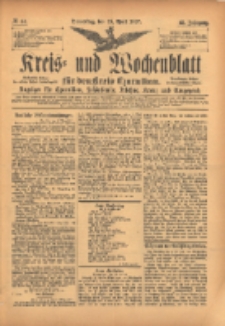 Kreis- und Wochenblatt für den Kreis Czarnikau: Anzeiger für Czarnikau, Schönlanke, Filehne, Kreuz, und Umgegend. 1897.04.15 Jg.45 Nr44