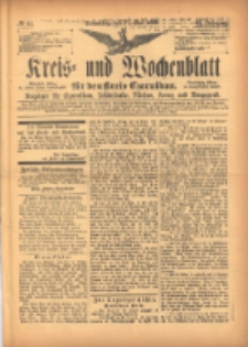 Kreis- und Wochenblatt für den Kreis Czarnikau: Anzeiger für Czarnikau, Schönlanke, Filehne, Kreuz, und Umgegend. 1897.05.27 Jg.45 Nr61