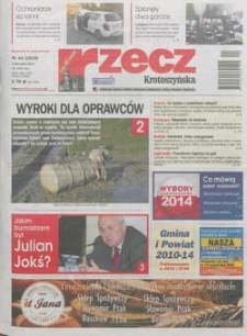 Rzecz Krotoszyńska 2014.11.04 Nr44(1019)