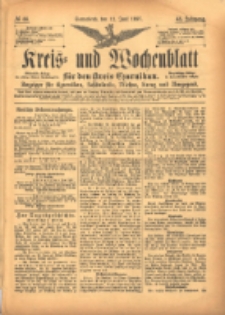 Kreis- und Wochenblatt für den Kreis Czarnikau: Anzeiger für Czarnikau, Schönlanke, Filehne, Kreuz, und Umgegend. 1897.06.12 Jg.45 Nr66