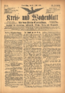 Kreis- und Wochenblatt für den Kreis Czarnikau: Anzeiger für Czarnikau, Schönlanke, Filehne, Kreuz, und Umgegend. 1897.07.15 Jg.45 Nr80