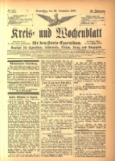 Kreis- und Wochenblatt für den Kreis Czarnikau: Anzeiger für Czarnikau, Schönlanke, Filehne, Kreuz, und Umgegend. 1897.09.23 Jg.45 Nr110