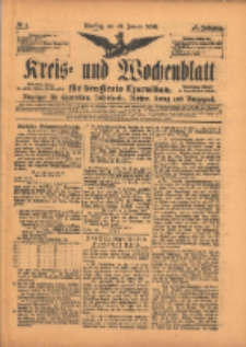 Kreis- und Wochenblatt für den Kreis Czarnikau: Anzeiger für Czarnikau, Schönlanke, Filehne, Kreuz, und Umgegend. 1899.01.10 Jg.47 Nr4