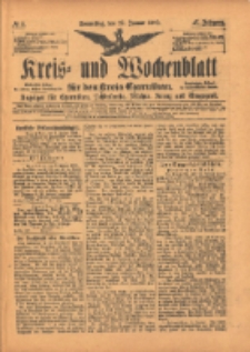 Kreis- und Wochenblatt für den Kreis Czarnikau: Anzeiger für Czarnikau, Schönlanke, Filehne, Kreuz, und Umgegend. 1899.01.12 Jg.47 Nr5