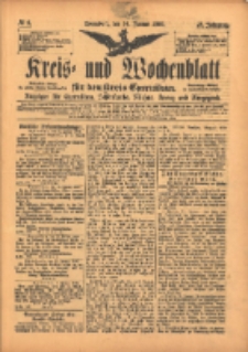 Kreis- und Wochenblatt für den Kreis Czarnikau: Anzeiger für Czarnikau, Schönlanke, Filehne, Kreuz, und Umgegend. 1899.01.14 Jg.47 Nr6
