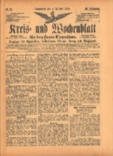 Kreis- und Wochenblatt für den Kreis Czarnikau: Anzeiger für Czarnikau, Schönlanke, Filehne, Kreuz, und Umgegend. 1899.02.04 Jg.47 Nr15