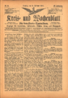 Kreis- und Wochenblatt für den Kreis Czarnikau: Anzeiger für Czarnikau, Schönlanke, Filehne, Kreuz, und Umgegend. 1899.02.14 Jg.47 Nr19