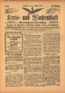 Kreis- und Wochenblatt für den Kreis Czarnikau: Anzeiger für Czarnikau, Schönlanke, Filehne, Kreuz, und Umgegend. 1899.03.02 Jg.47 Nr26