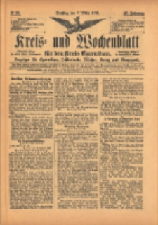 Kreis- und Wochenblatt für den Kreis Czarnikau: Anzeiger für Czarnikau, Schönlanke, Filehne, Kreuz, und Umgegend. 1899.03.07 Jg.47 Nr28