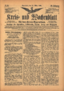 Kreis- und Wochenblatt für den Kreis Czarnikau: Anzeiger für Czarnikau, Schönlanke, Filehne, Kreuz, und Umgegend. 1899.03.11 Jg.47 Nr30