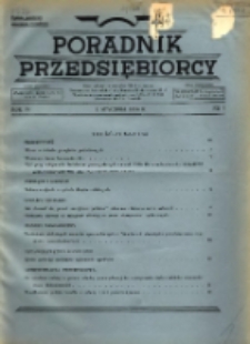 Poradnik Przedsiębiorcy 1936.01.01 R.4 Nr1