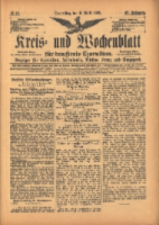 Kreis- und Wochenblatt für den Kreis Czarnikau: Anzeiger für Czarnikau, Schönlanke, Filehne, Kreuz, und Umgegend. 1899.04.06 Jg.47 Nr40