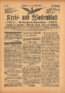 Kreis- und Wochenblatt für den Kreis Czarnikau: Anzeiger für Czarnikau, Schönlanke, Filehne, Kreuz, und Umgegend. 1899.04.20 Jg.47 Nr46