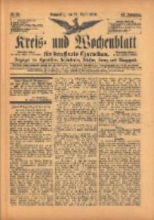 Kreis- und Wochenblatt für den Kreis Czarnikau: Anzeiger für Czarnikau, Schönlanke, Filehne, Kreuz, und Umgegend. 1899.04.27 Jg.47 Nr49