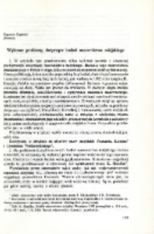 Wybrane problemy dotyczące badań nazewnictwa miejskiego
