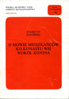 O mowie mieszkańców kilkunastu wsi wokół Konina