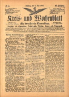 Kreis- und Wochenblatt für den Kreis Czarnikau: Anzeiger für Czarnikau, Schönlanke, Filehne, Kreuz, und Umgegend. 1899.05.09 Jg.47 Nr54