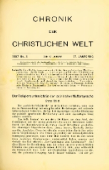 Chronik der christlichen Welt. 1907.01.17 Jg.17 Nr.3