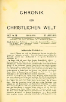 Chronik der christlichen Welt. 1907.04.18 Jg.17 Nr.16