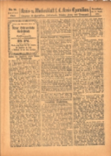Kreis- und Wochenblatt für den Kreis Czarnikau: Anzeiger für Czarnikau, Schönlanke, Filehne, Kreuz, und Umgegend. 1899.08.19 Jg.47 Nr96