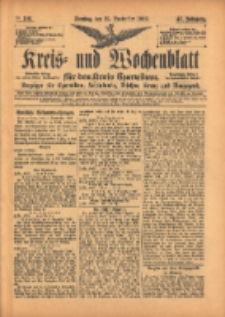 Kreis- und Wochenblatt für den Kreis Czarnikau: Anzeiger für Czarnikau, Schönlanke, Filehne, Kreuz, und Umgegend. 1899.09.12 Jg.47 Nr106