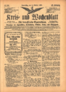 Kreis- und Wochenblatt für den Kreis Czarnikau: Anzeiger für Czarnikau, Schönlanke, Filehne, Kreuz, und Umgegend. 1899.10.05 Jg.47 Nr116