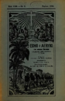 Echo z Afryki : pismo miesięczne illustrowane dla poparcia misyj katolickich w Afryce. 1914, nr 3