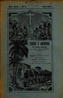 Echo z Afryki : pismo miesięczne illustrowane dla poparcia misyj katolickich w Afryce. 1914, nr 5