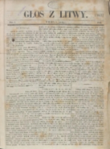 Głos z Litwy. R. 1864, nr 1