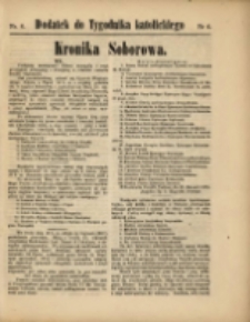 Dodatek do "Tygodnika Katolickiego" : Kronika Soborowa. R. 1870, nr 6
