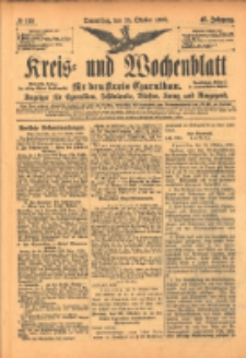 Kreis- und Wochenblatt für den Kreis Czarnikau: Anzeiger für Czarnikau, Schönlanke, Filehne, Kreuz, und Umgegend. 1899.10.19 Jg.47 Nr122
