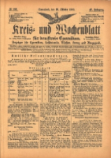 Kreis- und Wochenblatt für den Kreis Czarnikau: Anzeiger für Czarnikau, Schönlanke, Filehne, Kreuz, und Umgegend. 1899.10.28 Jg.47 Nr126