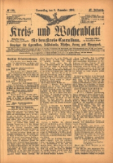 Kreis- und Wochenblatt für den Kreis Czarnikau: Anzeiger für Czarnikau, Schönlanke, Filehne, Kreuz, und Umgegend. 1899.11.09 Jg.47 Nr131