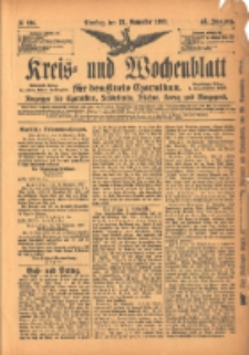Kreis- und Wochenblatt für den Kreis Czarnikau: Anzeiger für Czarnikau, Schönlanke, Filehne, Kreuz, und Umgegend. 1899.11.21 Jg.47 Nr136