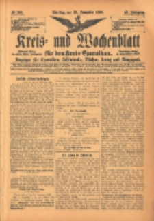 Kreis- und Wochenblatt für den Kreis Czarnikau: Anzeiger für Czarnikau, Schönlanke, Filehne, Kreuz, und Umgegend. 1899.11.28 Jg.47 Nr138