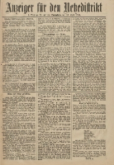 Anzeiger für den Netzedistrikt Kreis- und Wochenblatt für Kreis und Stadt Czarnikau 1911.04.15 Jg.59 Nr46