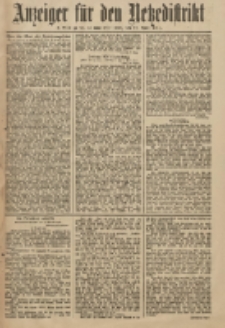 Anzeiger für den Netzedistrikt Kreis- und Wochenblatt für Kreis und Stadt Czarnikau 1911.04.29 Jg.59 Nr51