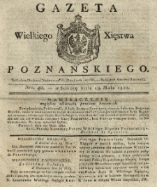 Gazeta Wielkiego Xięstwa Poznańskiego 1822.05.18 Nr40